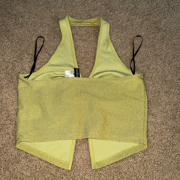 H&M Gold Halter Neck Tank Top - Picture 3 of 4